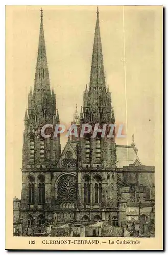 Puy de Dome - Clermont- Ferrand - La Cathedrale - Cartes postales