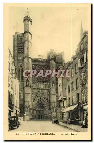 Puy de Dome - Clermont- Ferrand - La Cathedrale - automobile - Cartes postales