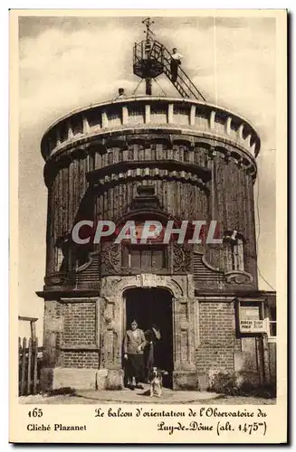 Puy de Dome - Le balcon d&#39orientation de l&#39Observatoire du Puy de Dome alt 1475 - Cartes postales space as