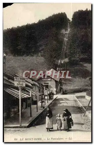 Puy de Dome - Le Mont Dore -Villa Giraudon Le Funiculaire -enfant - garage - Cartes postales