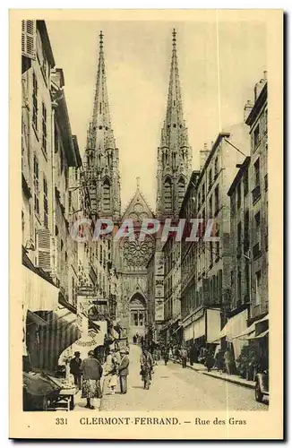 Puy de Dome - Clermont Ferrand - Rue des Gras - Cartes postales