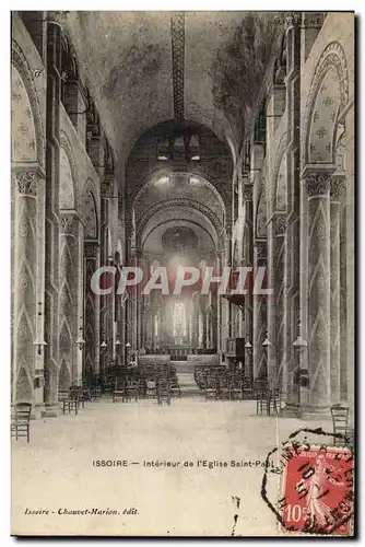 Puy de Dome - Issoire - Interieur de l&#39Eglise Saint Paul - Ansichtskarte AK