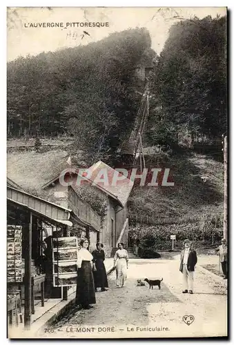 Puy de Dome Le Mont Dore - La Funiculaire - chien - Cartes postales