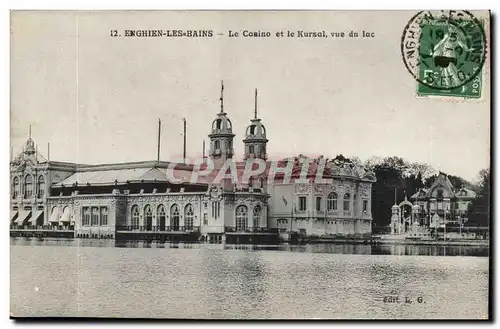 Val-d&#39Oise- Enghien-les-bains - Le Casino et le Kusol vue du lac-Cartes postales