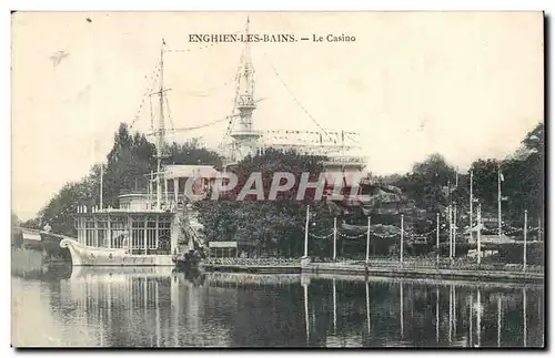 Val d&#39Oise- Enghien-les-Bains- Le Casino-bateaux-Cartes postales