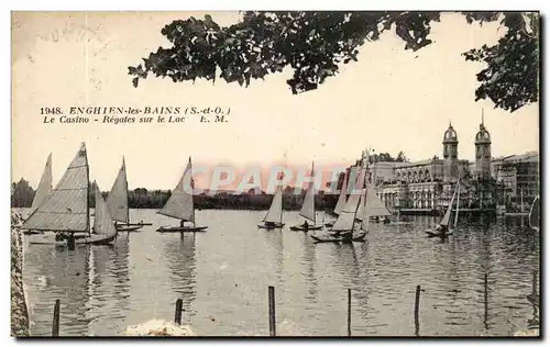 Val d&#39Oise- Enghien-les-Bains- Le Casino- Regales sur le Lac-bateau -Cartes postales