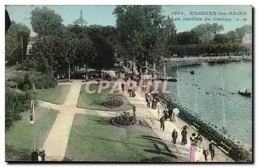 Val d'Oise- Enghien-les-Bains- Les Jardins du Casino -Cartes postales