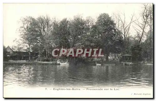 Val D&#39Oise- Enghien-les-Bains- Promenade sur le Lac -Cartes postales