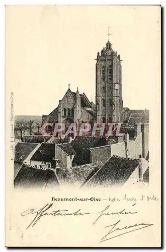 Val D&#39Oise-Beaumont-sur-Oise-Eglise -Cartes postales