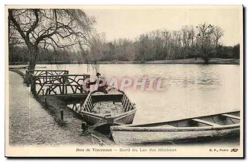 Paris (12) Le Bois de Vincennes -Bord Du Lac des Minimes-Cartes postales