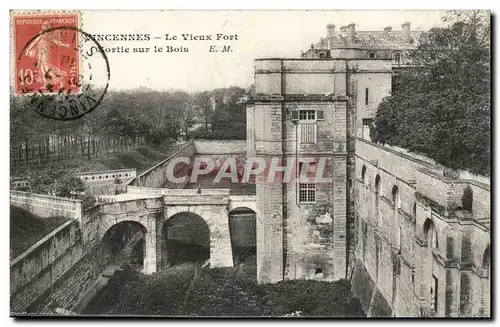 Vincennes- Le Vieux Fort- Sortie sur le Bois-Cartes postales