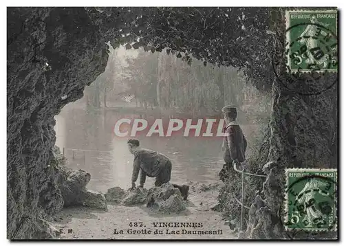 Paris (12) Bois de Vincennes- La Grotte du Lac Daumesnil--Cartes postales