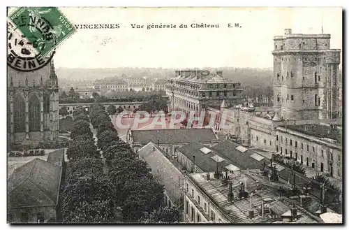 Vincennes- Vue General du Chateau-Cartes postales