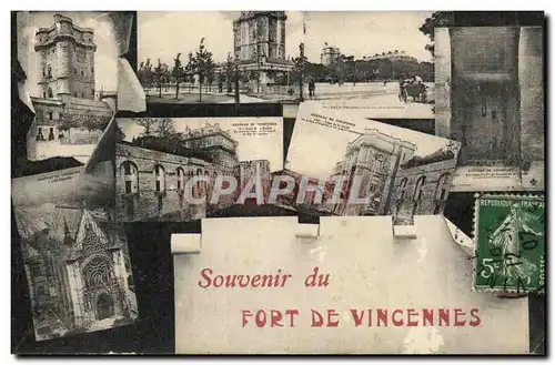 Vincennes- Souvenir du Fort de Vincennes-Cartes postales