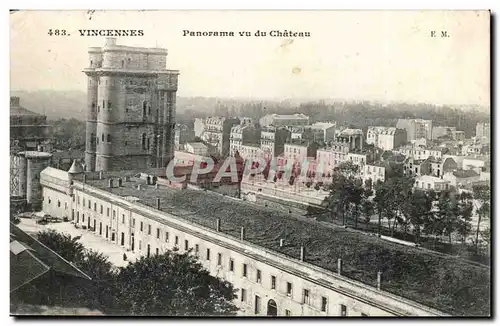 Vincennes- Panorama vu du Chateau -Cartes postales