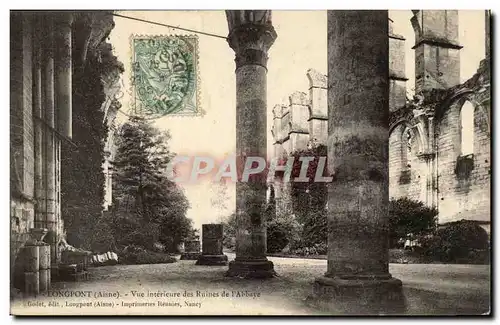 Longpont - Vue Interieur des Ruines de l&#39abbaye - Cartes postales