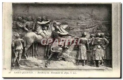 Saint Quentin - Bas Relief du Monuments de 1870 - Ansichtskarte AK