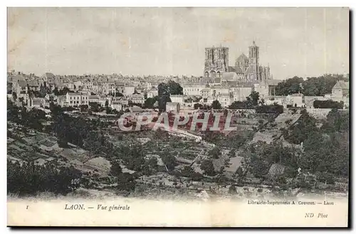 Cartes postales Laon Vue generale