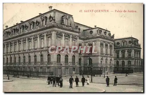 saint Quentin - Palais de Justice - Ansichtskarte AK