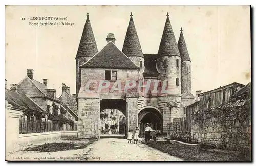 Longpont - Porte Fortifie de l&#39Abbaye - Cartes postales