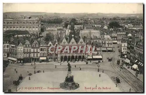 Saint Quentin - Panorama - Nord pris du Beffroi - Ansichtskarte AK