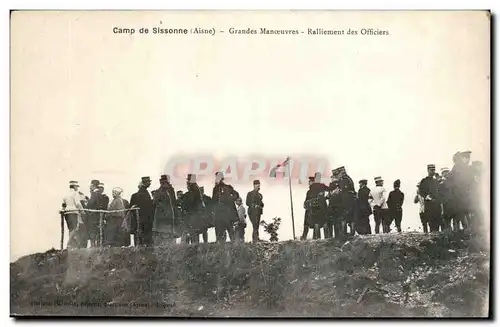 Camp de Sissonne - Grandes Manoeuvres - Ralliment des Officiers - militaria - Ansichtskarte AK