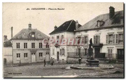 Jaulgonne - Place du Marche - Cartes postales