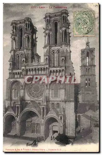 Laon - la Cathedrale - Cartes postales