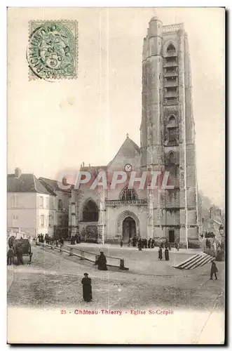 Chateau Thierry - Eglise St Crepin - Ansichtskarte AK