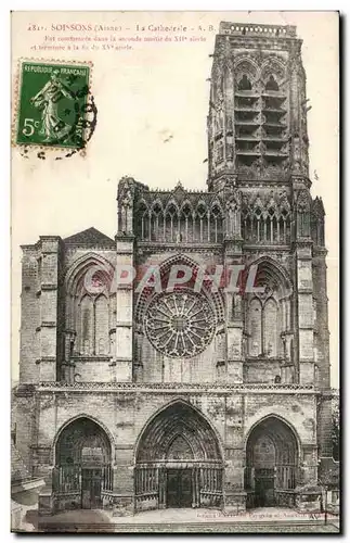 Soissons - La Cathedrale - Cartes postales