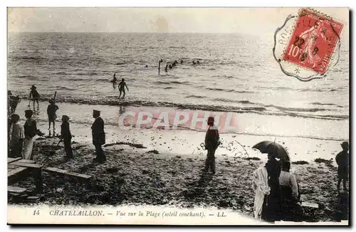 chatelaillon Cartes postales vue sur la plage (soleil couchant)