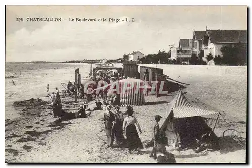 chatelaillon Cartes postales Le boulevard et la plage