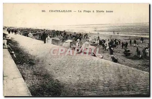 chatelaillon Ansichtskarte AK La plage a maree basse