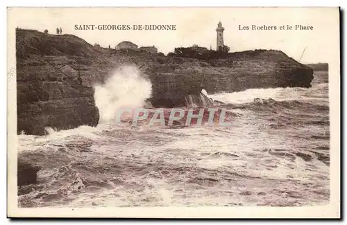 St Georges de Didonne Ansichtskarte AK Les rochers et le phare (lighthouse)