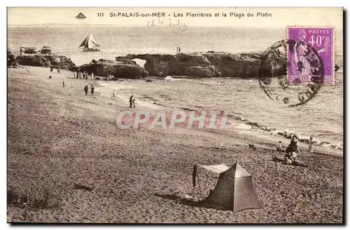 Saint Palais sur mer Cartes postales Les pierrieres et la plage du Platin