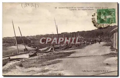 Saint Thouan les Bains Cartes postales Le port Quai de gauche Cabanes des ostreiculteurs (peche)