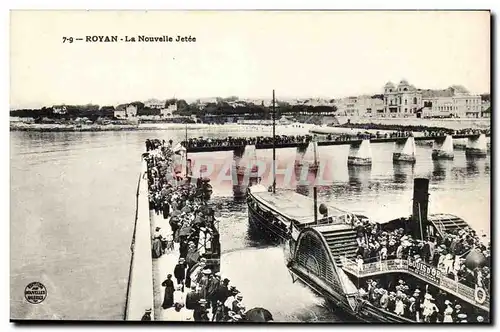 Royan Cartes postales La nouvelle jetee (bateau)