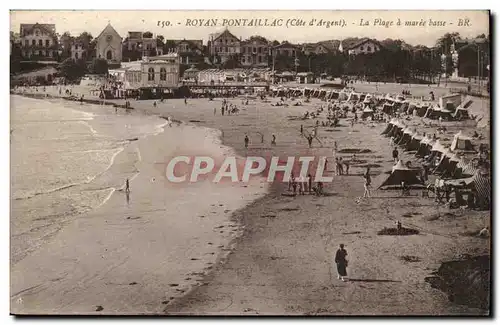 Royan Pontaillac Ansichtskarte AK La plage a maree basse