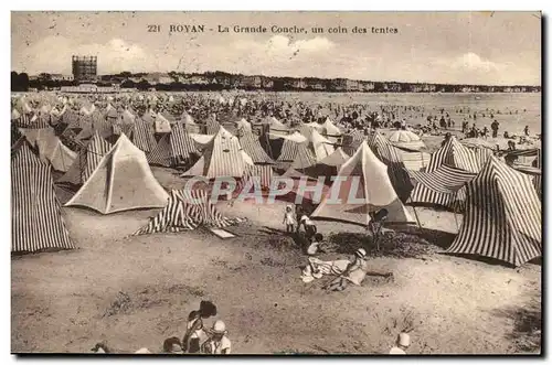 Royan Ansichtskarte AK La grande conche Un coin des tentes