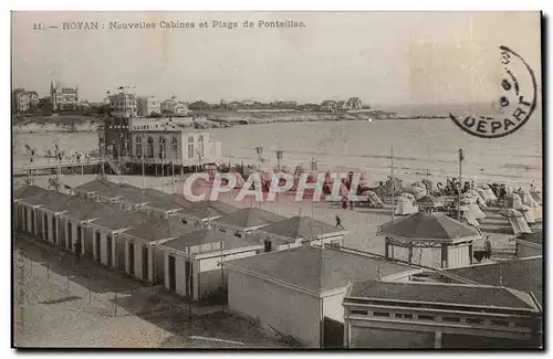 Royan Cartes postales Nouvelles cabines et plage de Pontaillac