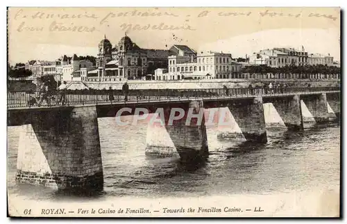 Royan Cartes postales Vers le casino de Foncillon