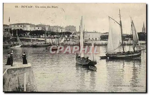 Royan Ansichtskarte AK Un coin du port (bateaux)