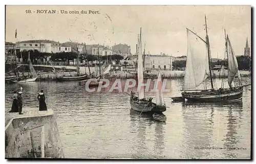 Royan Cartes postales Un coin du port (bateaux)