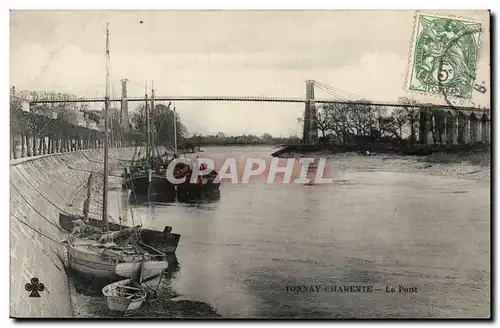 Tonnay Charente Cartes postales Le pont (bataeux)