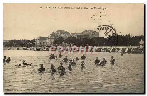 Royan Ansichtskarte AK Le bain devant le casino municipal