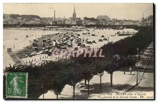 Royan Ansichtskarte AK Vue generale de la grande conche