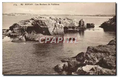 Royan Ansichtskarte AK Les rochers de Vallieres