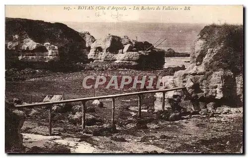 Royan Ansichtskarte AK Les rochers de Vallieres