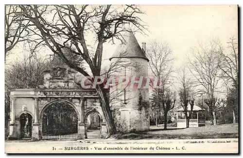 Surgeres Cartes postales Vue d&#39ensemble de l&#39interieur du chateau