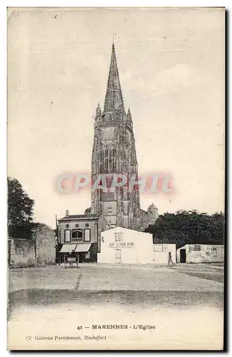 Marennes Cartes postales L&#39eglise (Au lion d&#39or)